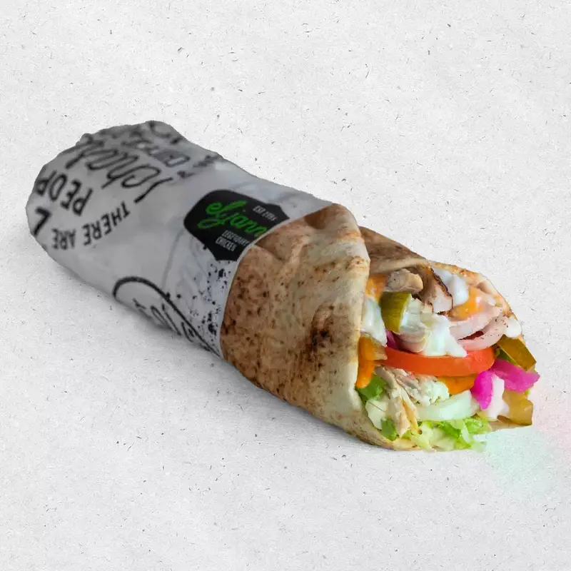 Charcoal Chilli Chicken Roll (4193 kJ)
