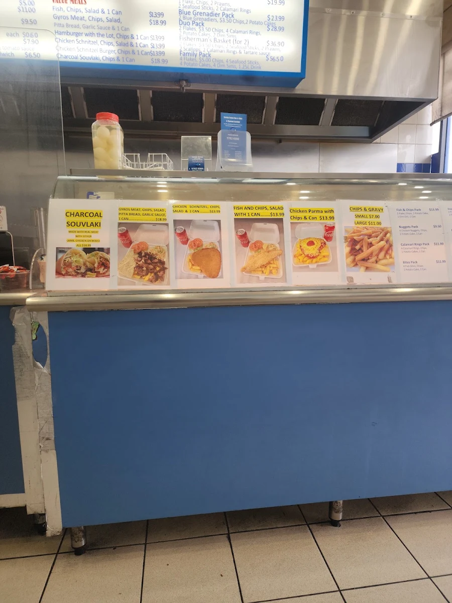 Menu, Carrum Downs Fish And Chips
