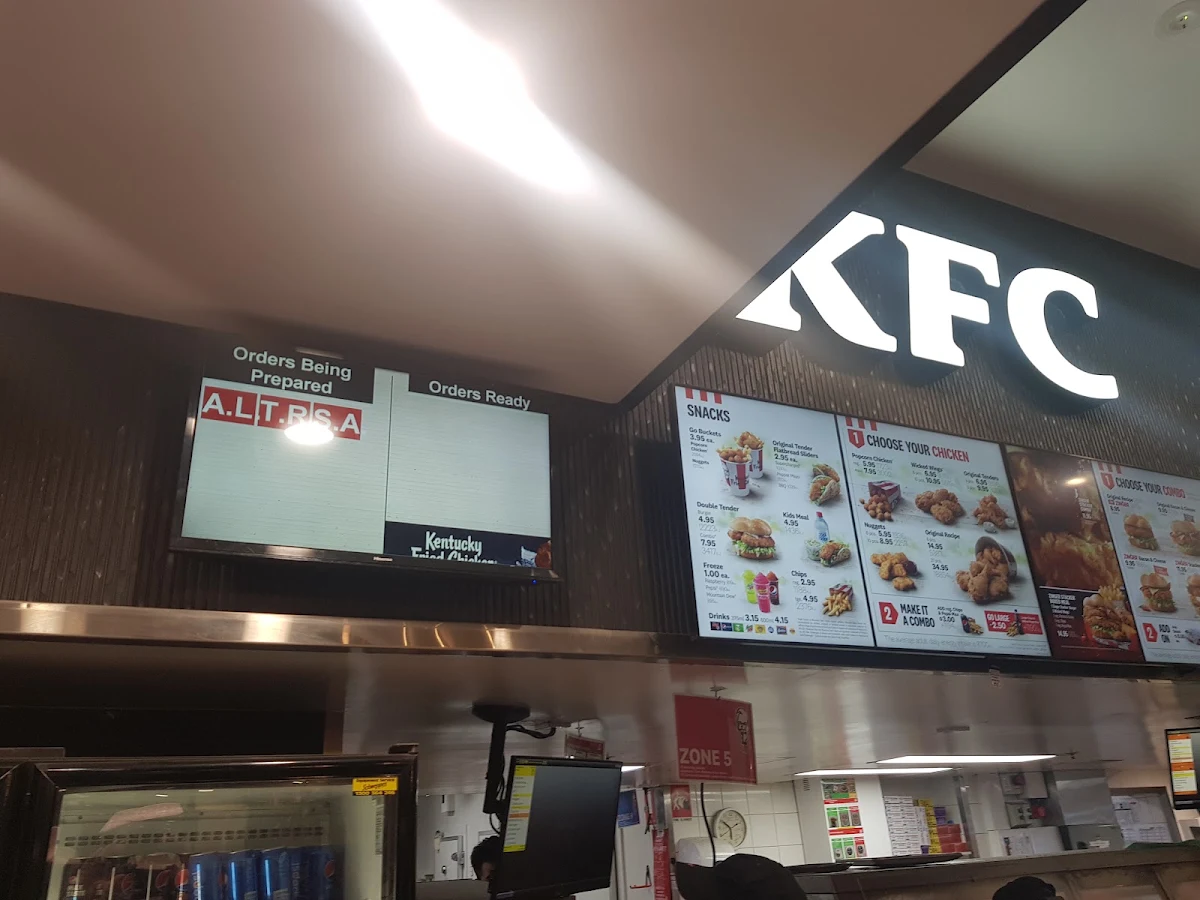 Menu, KFC Elizabeth Street Melbourne