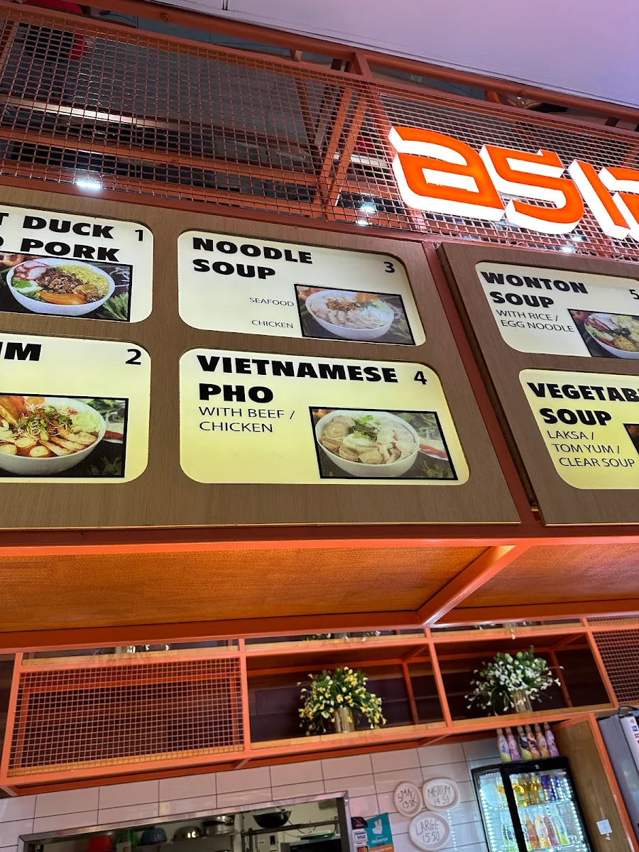 Menu, Asian Delight Robina