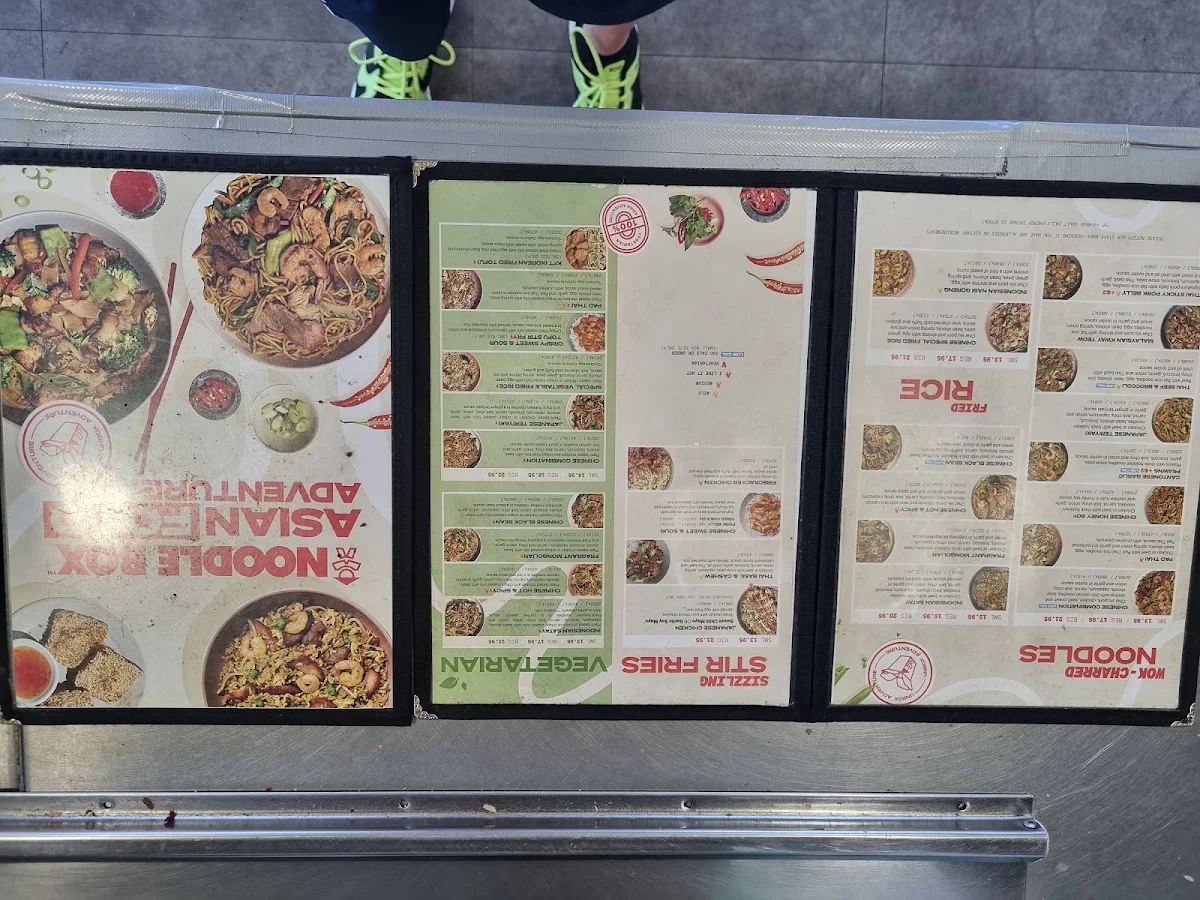 Menu, Noodle Box Woodcroft