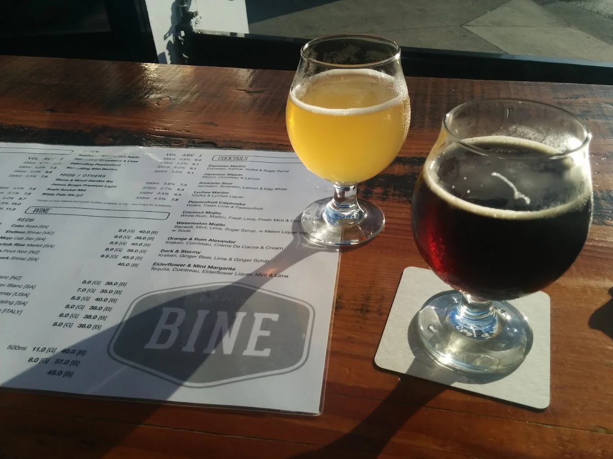 Menu, Bine Bar & Dining