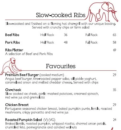 Menu, The Meat & Wine Co Hawthorn East