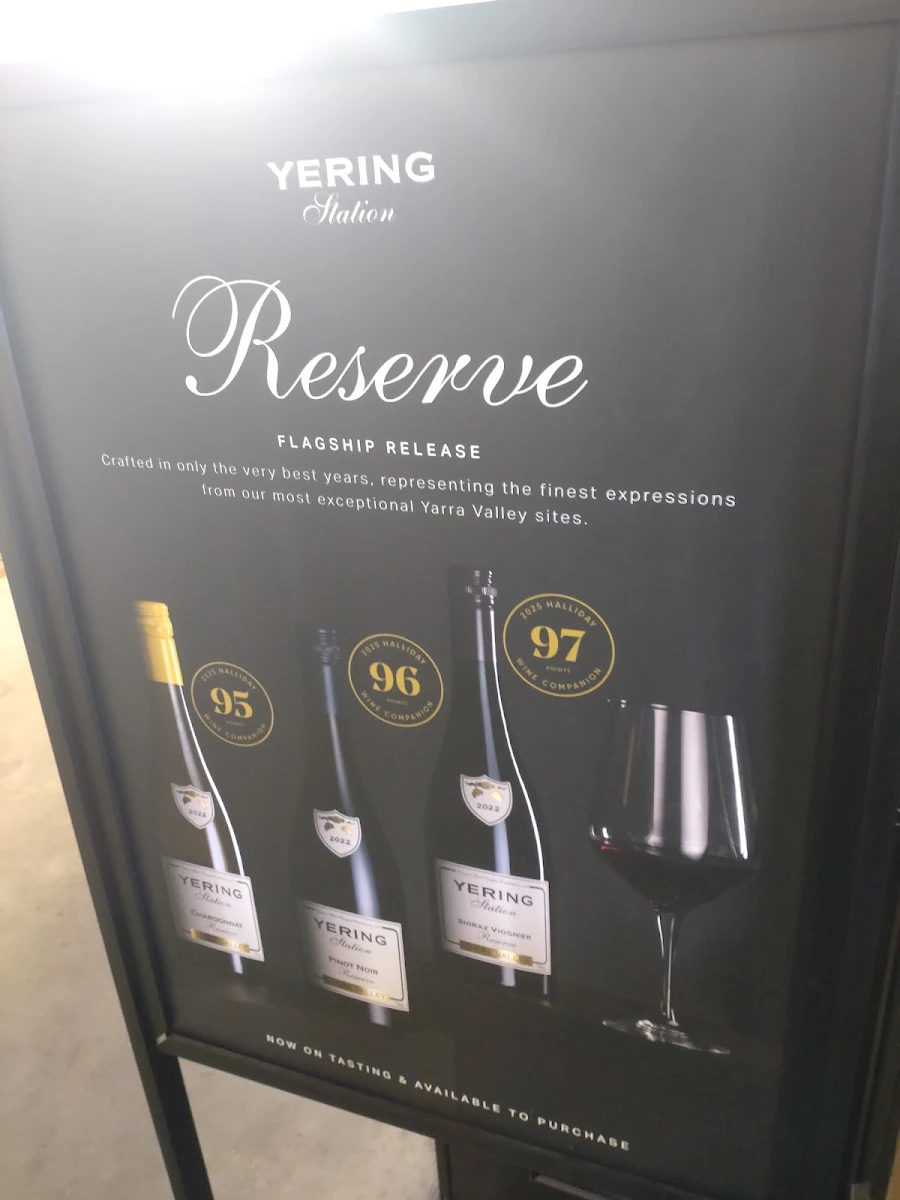 Menu, Yering Station Cellar Door & Tasting
