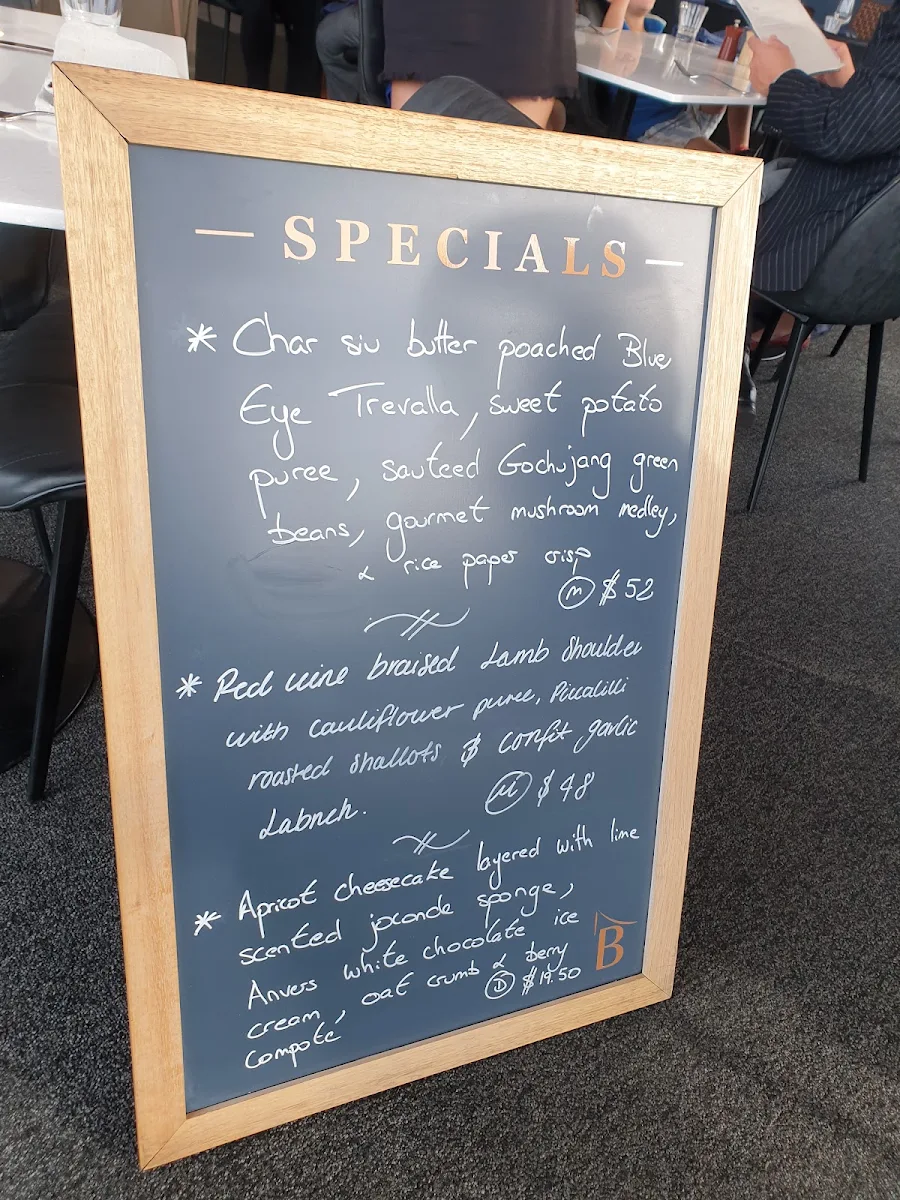 Menu, Bayviews Restaurant & Lounge Bar