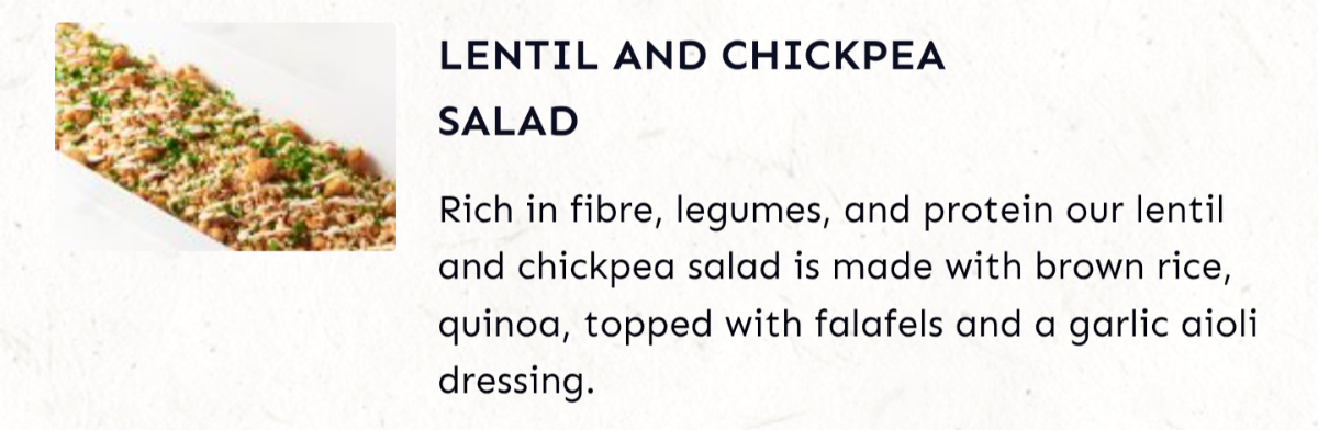 Menu, Camy’s Chargrill Chicken
