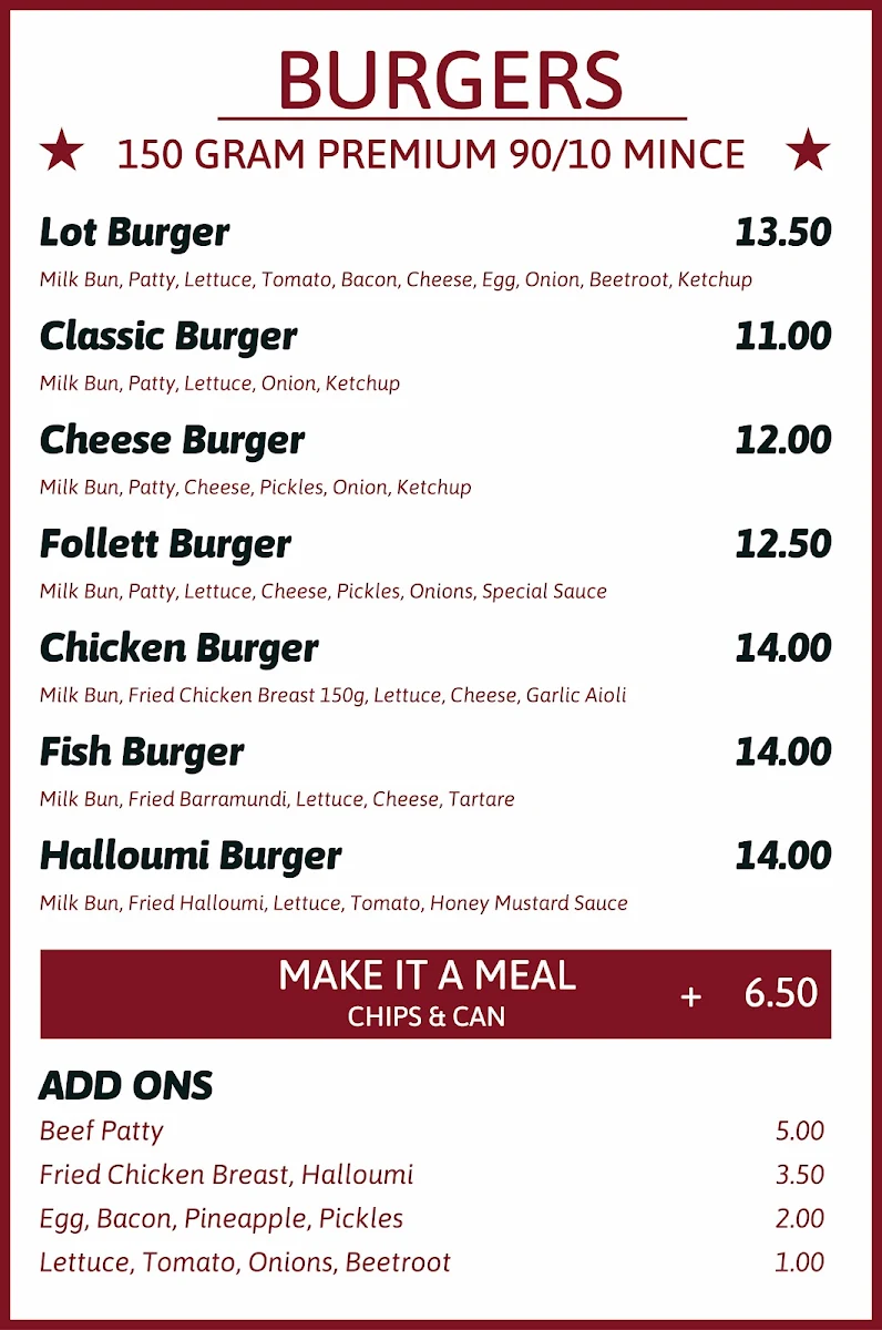 Menu photo 1