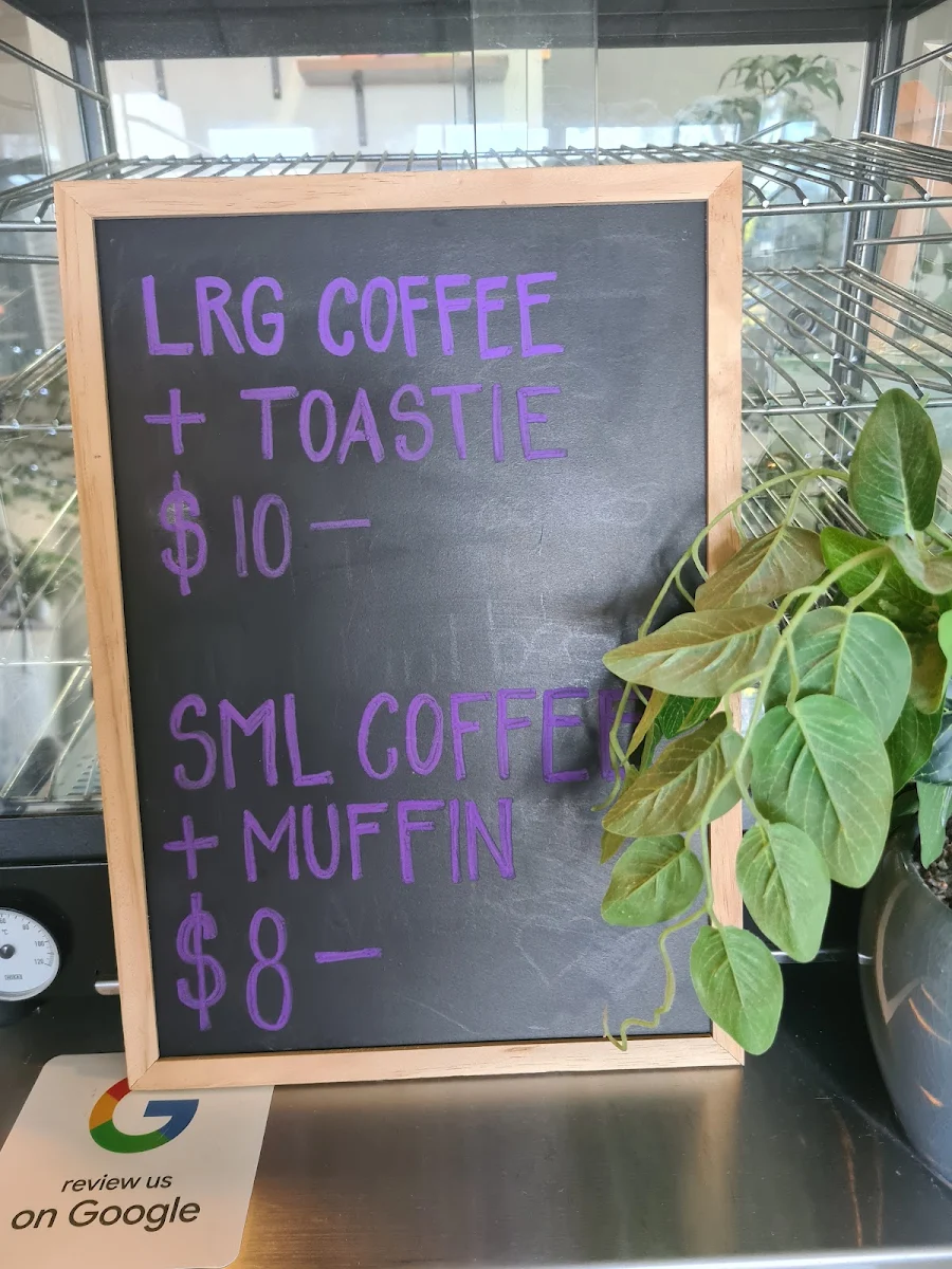 Menu, Dreamers Coffee Shop
