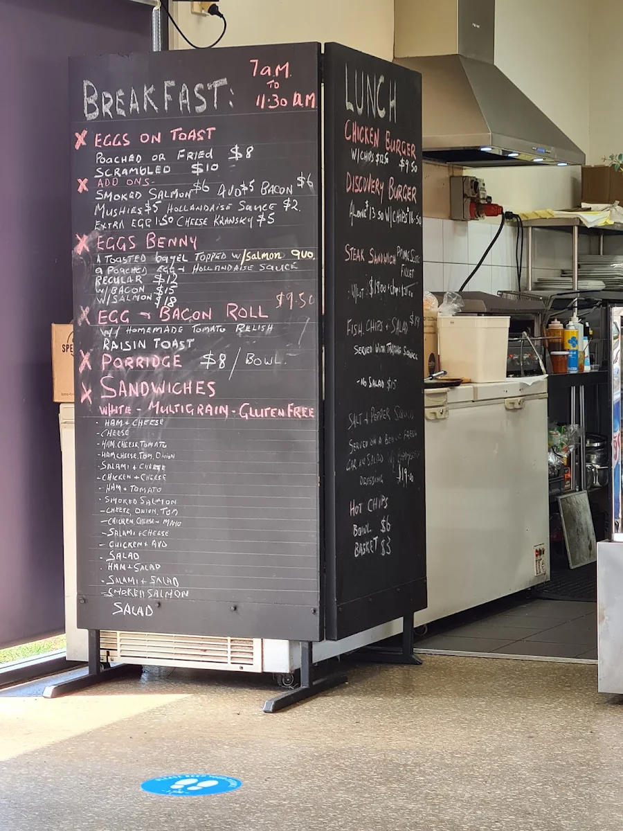 Menu, Balranald Discovery Centre Cafe