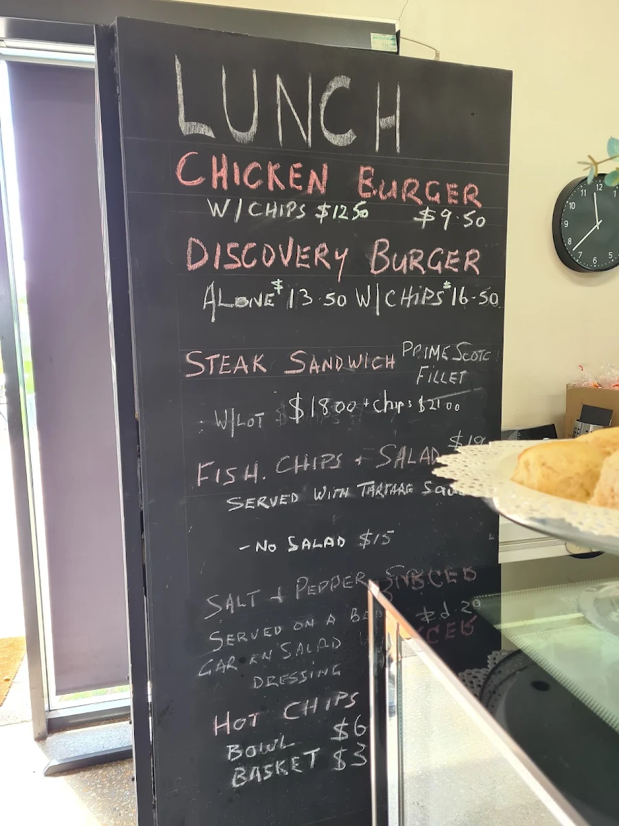Menu, Balranald Discovery Centre Cafe