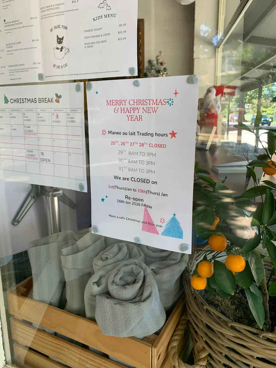 Menu, Manee au lait