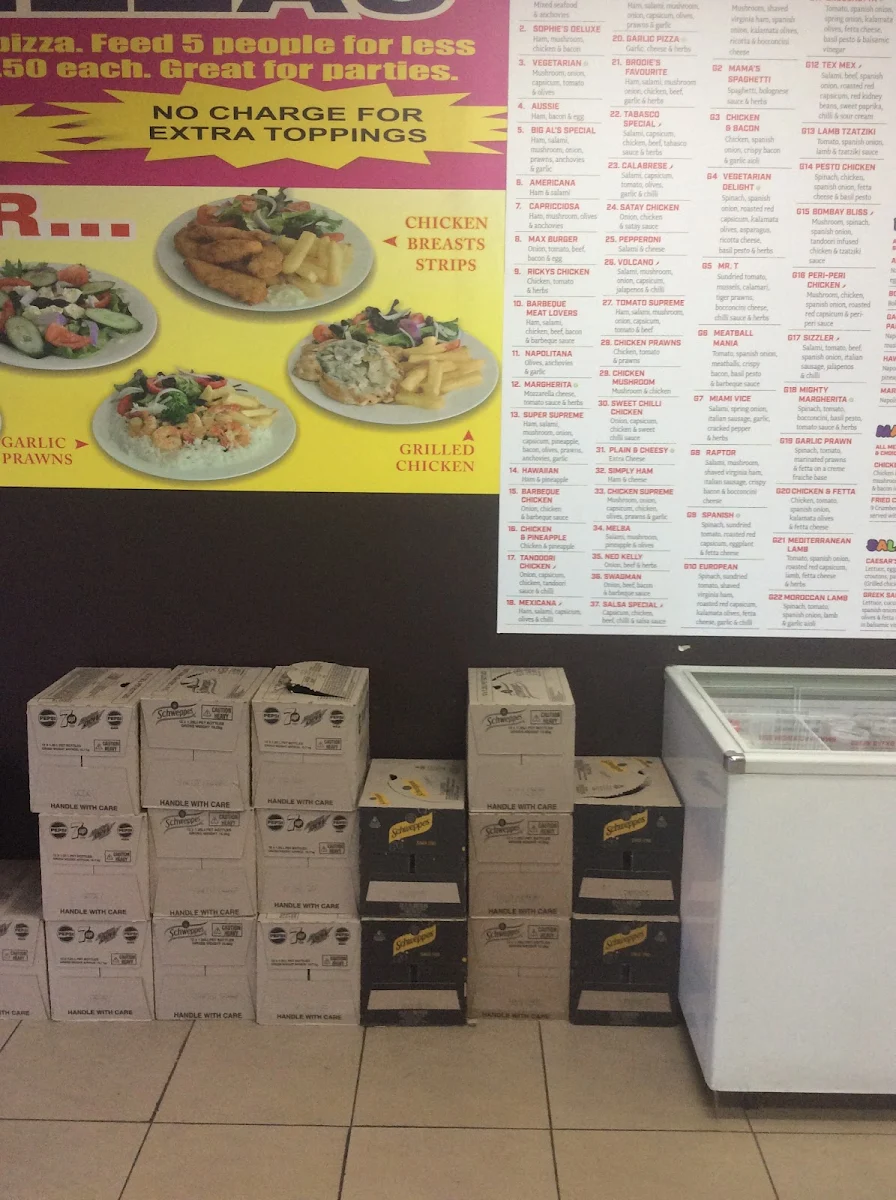 Menu, Big Al's Pizza - Mount Evelyn