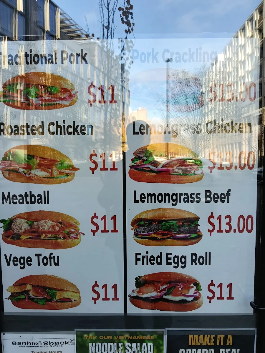 Menu, Banhmi Shack