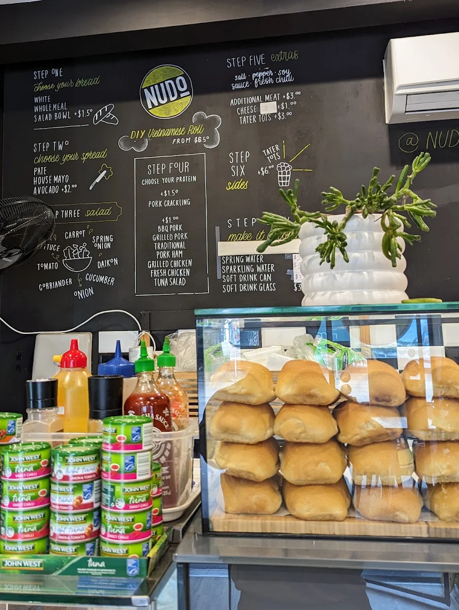 Menu, Nudo Cafe Cronulla