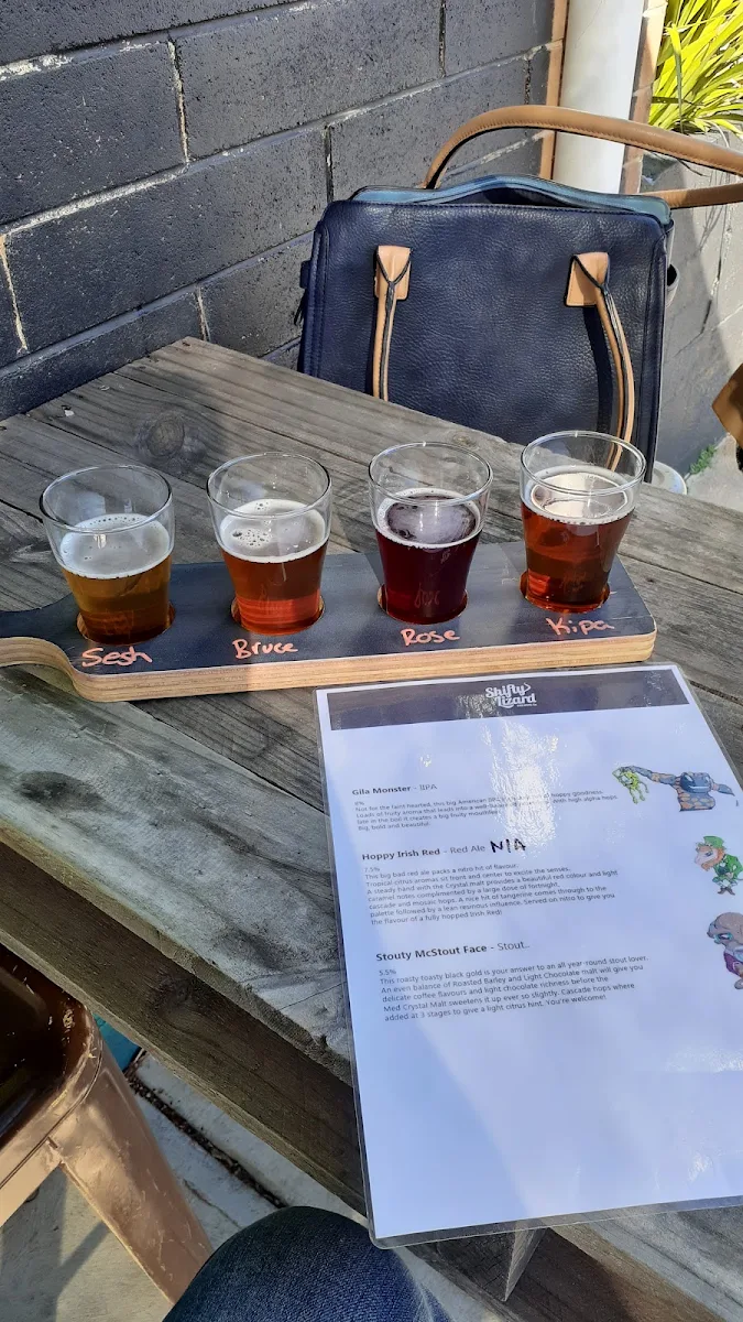 Menu, Shifty Lizard Brewing Co.