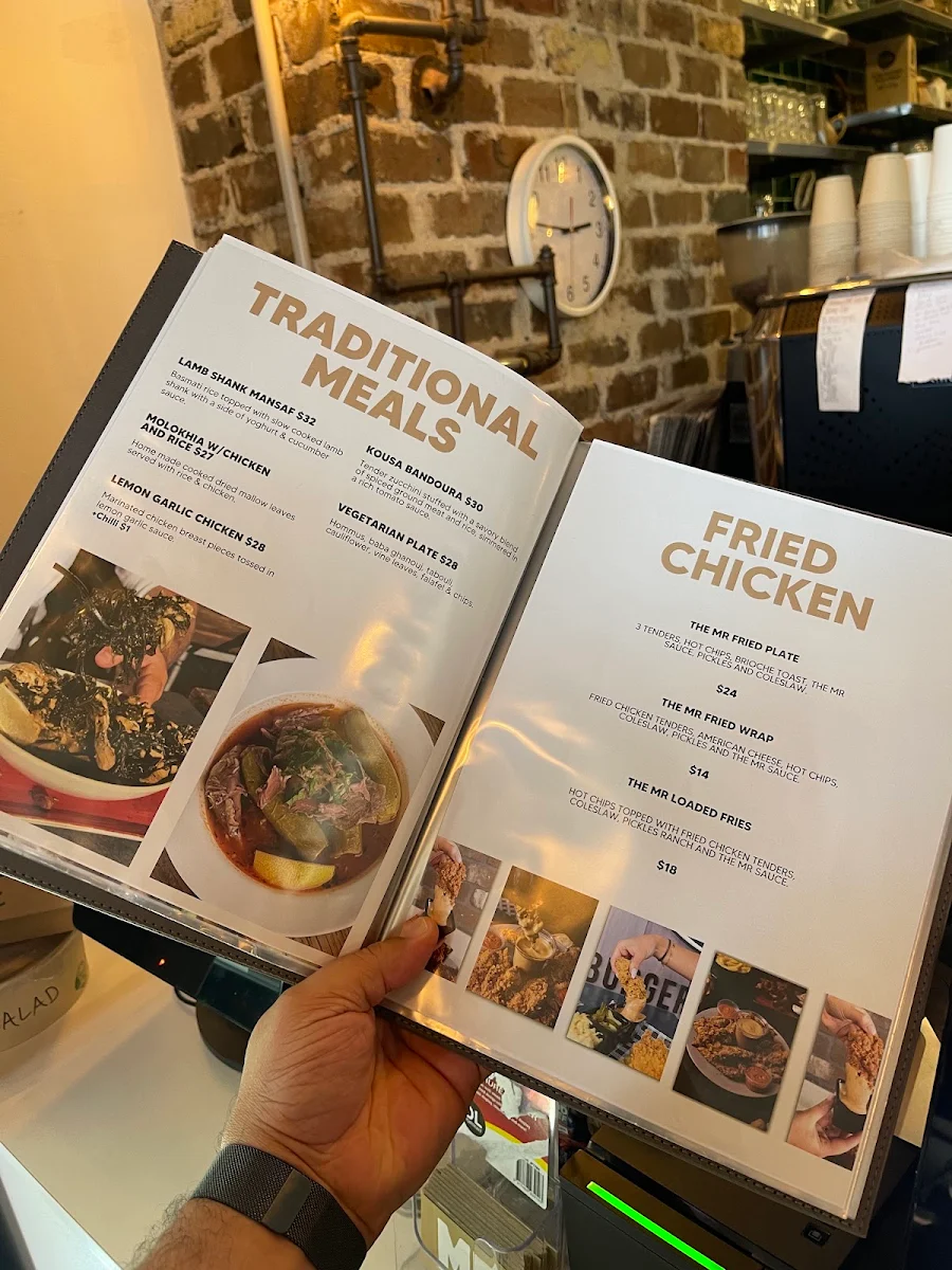 Menu, Mr. Shawarma