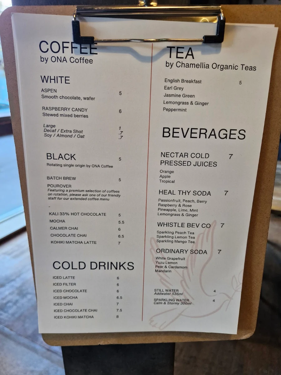 Menu, CIEL Cafe