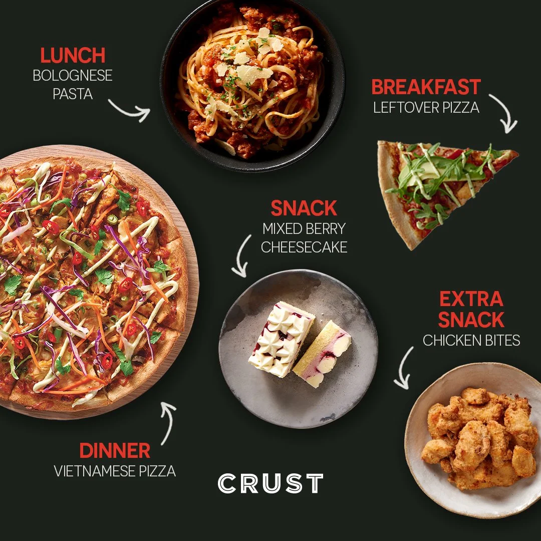 Menu, Crust Pizza Rose Bay