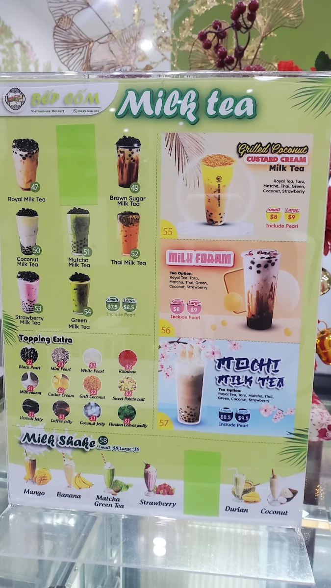 Menu, BC Che