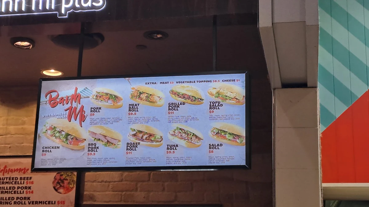 Menu, The August Banh Mi Plus