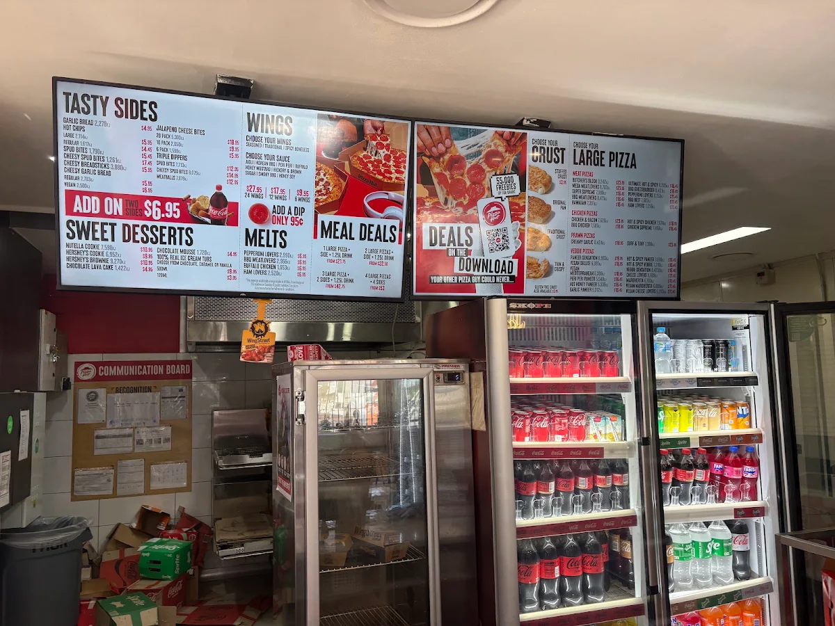 Menu, Pizza Hut Hornsby