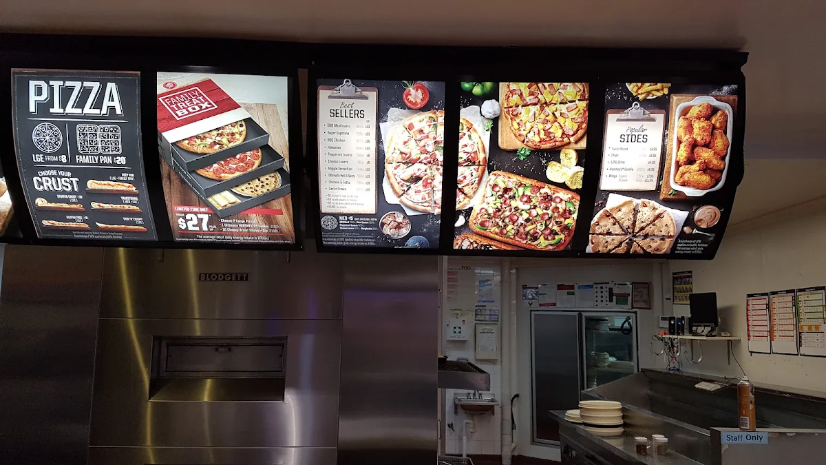 Menu, Pizza Hut Hornsby
