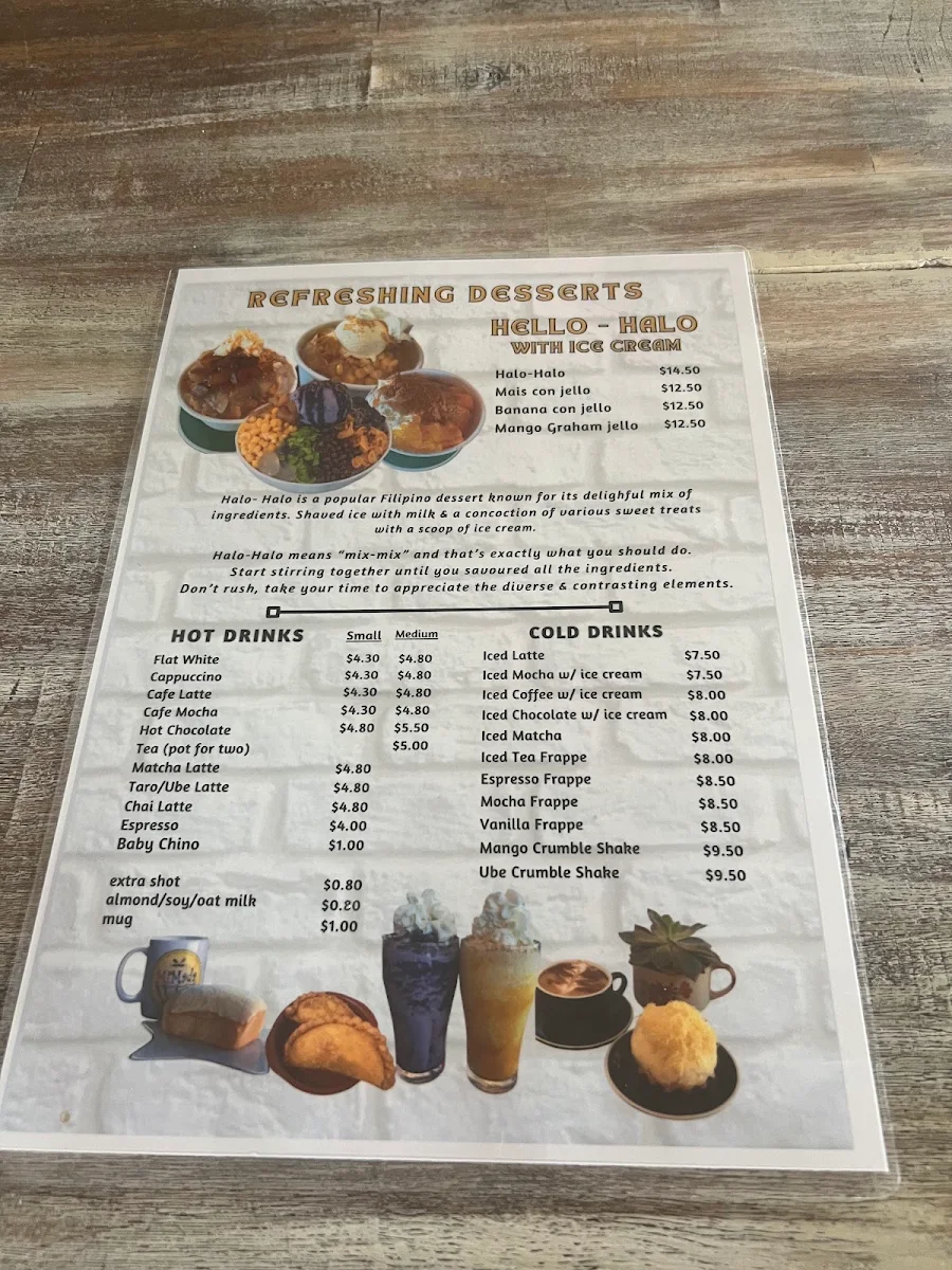 Menu, The MiMada Shop