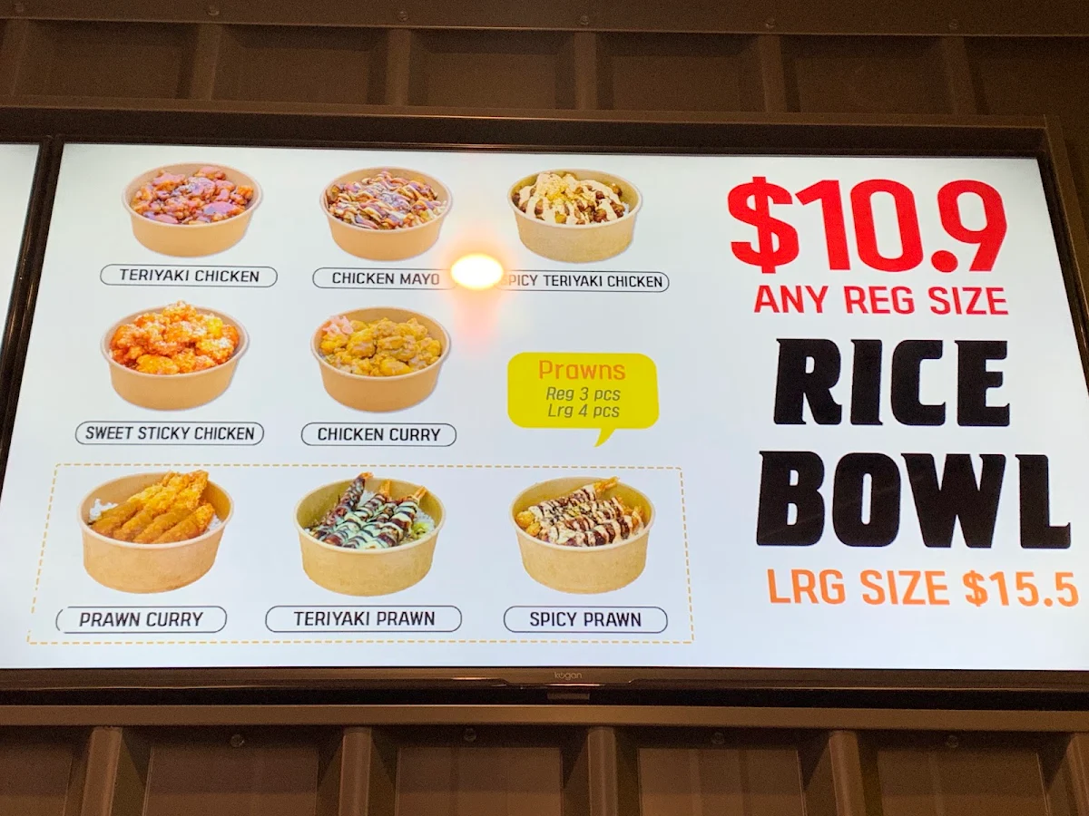 Menu, Krazy Bird World Square