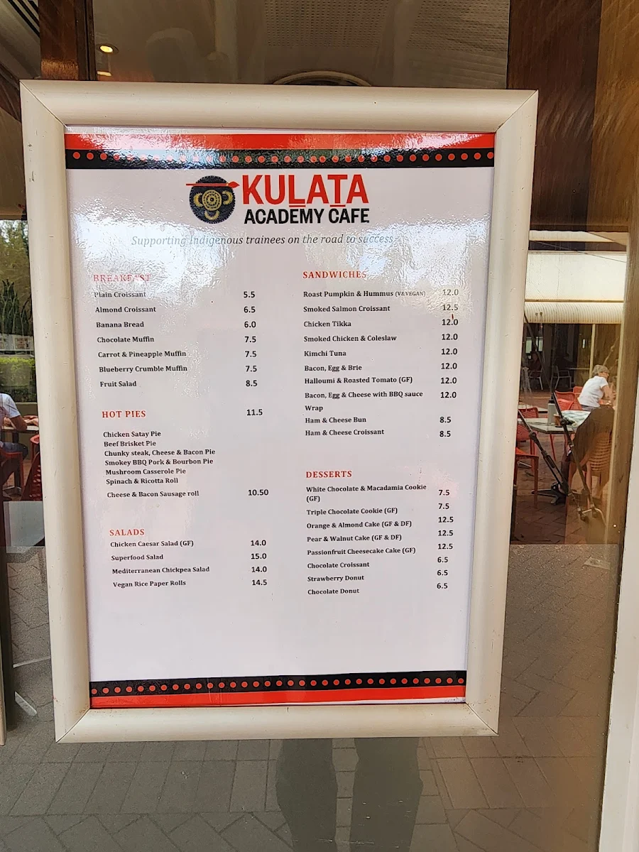 Menu, Geckos Cafe