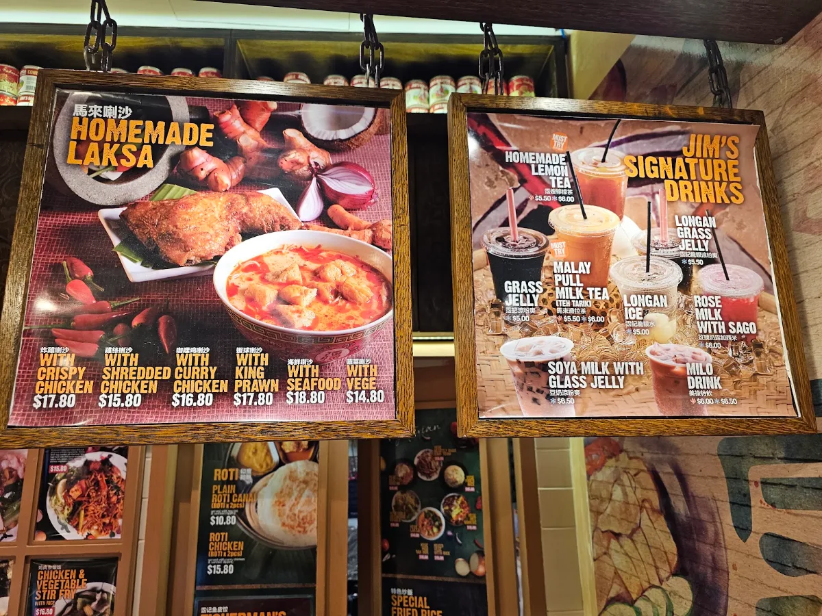 Menu, Hawkers Lane Food Chatswood