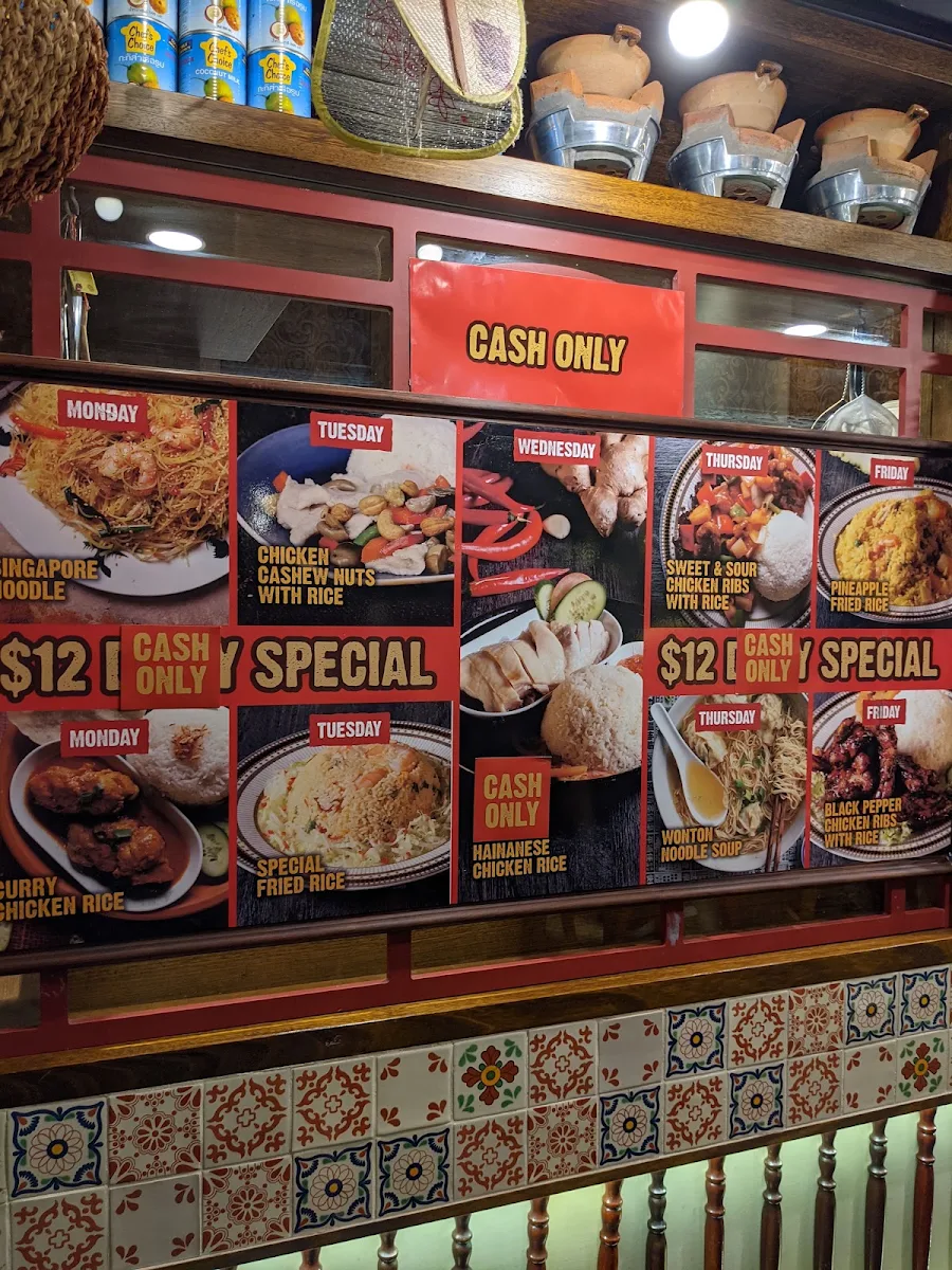 Menu, Hawkers Lane Food Chatswood