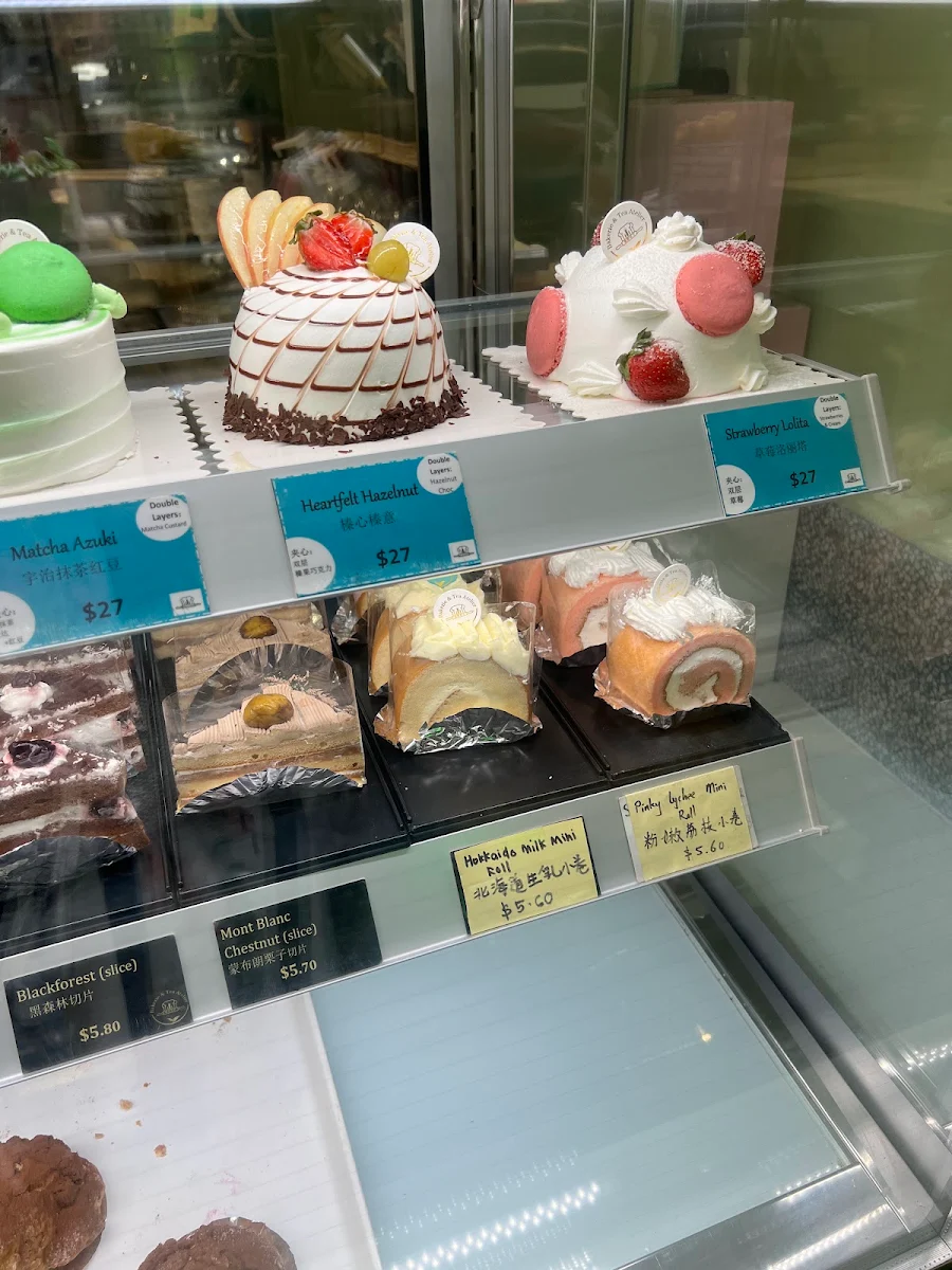Menu, Bakerie & Tea Atelier