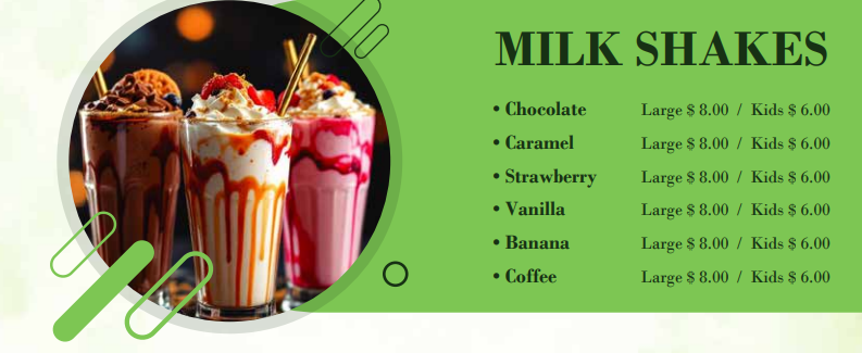 Menu, Provisions Cafe