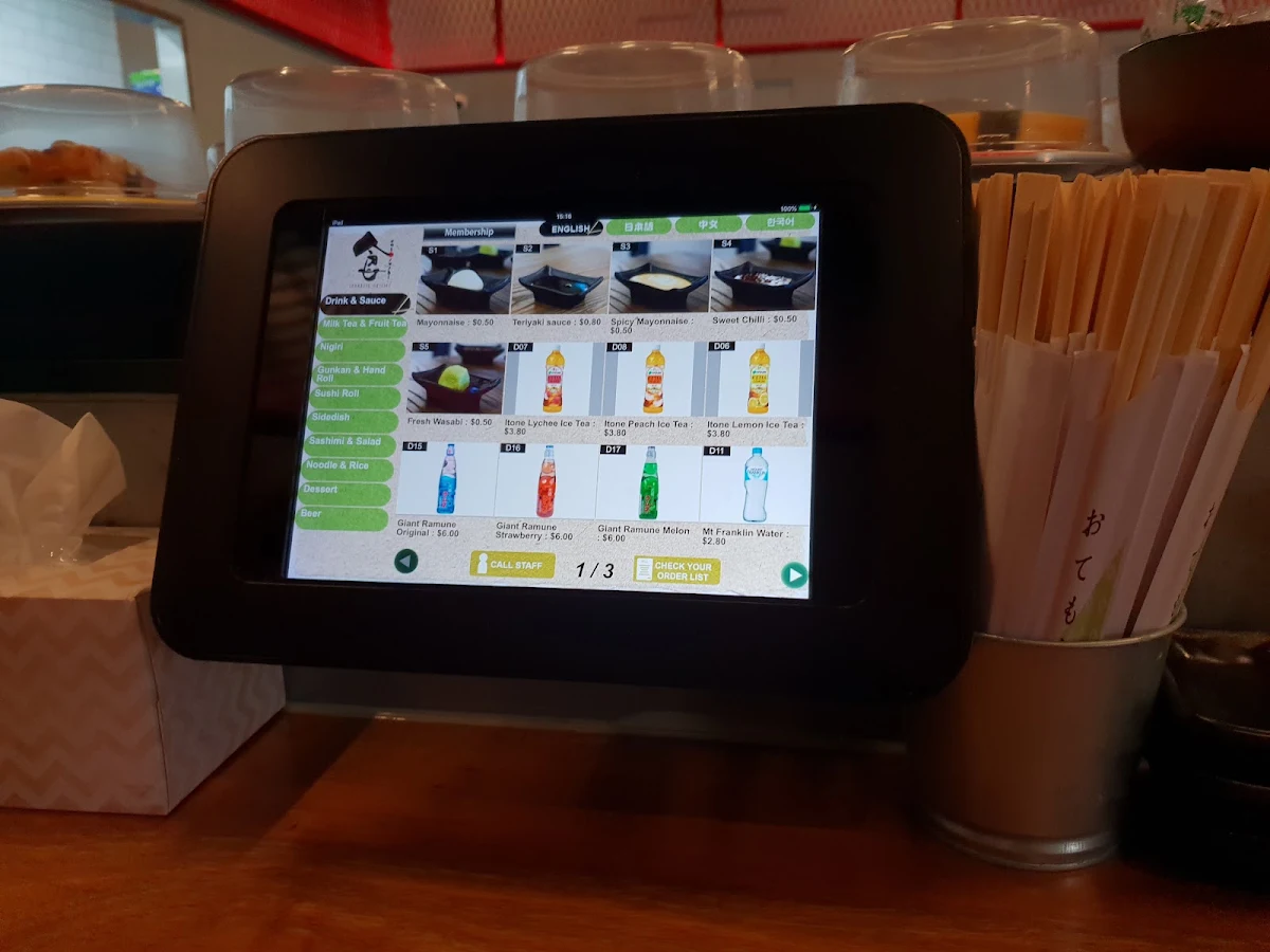 Menu, Eat Sushi