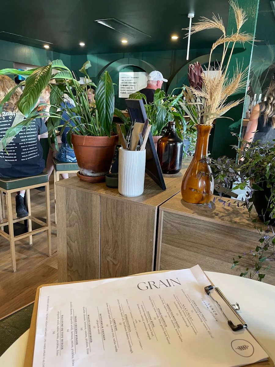 Menu, GRAIN x Daylesford Brewing co