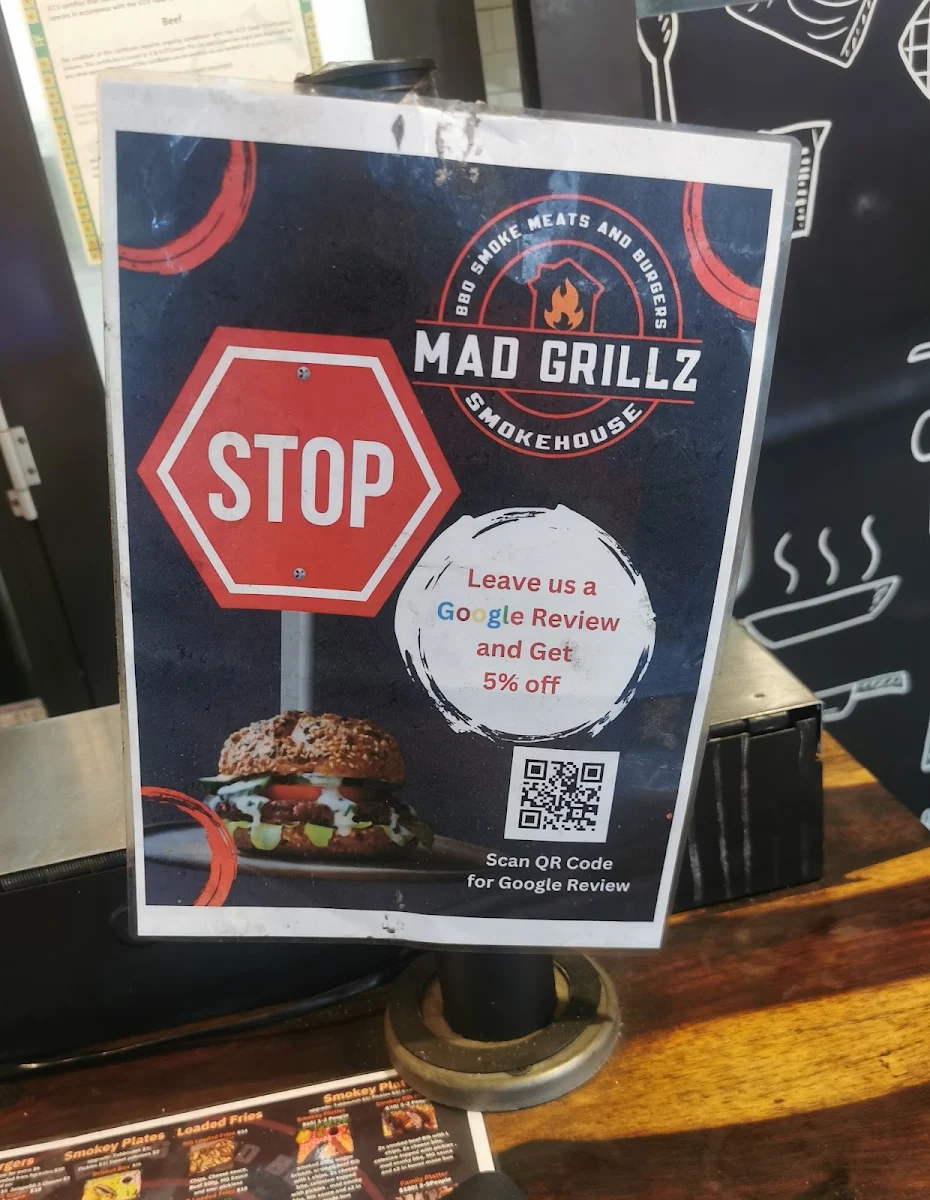 Menu, MAD GRILLZ SMOKEHOUSE