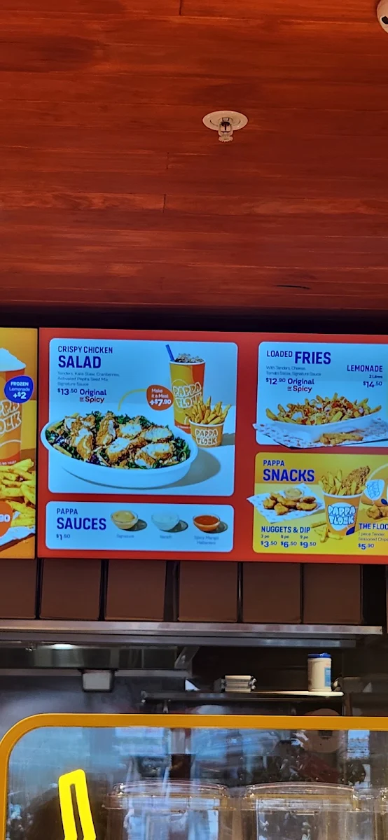 Menu, Pappa Flock - Surfers Paradise