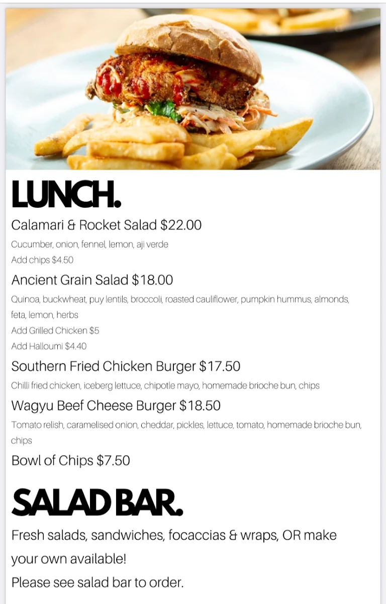 Menu, Alfa. Seddon