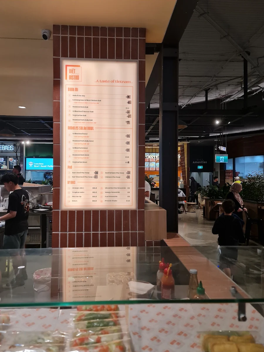 Menu, Viet Bistro
