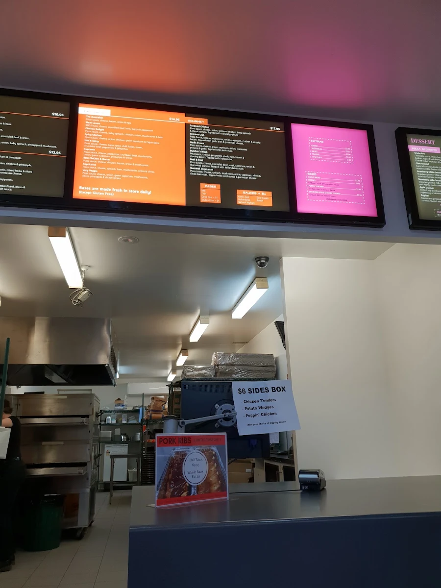 Menu, Boonah Pizza