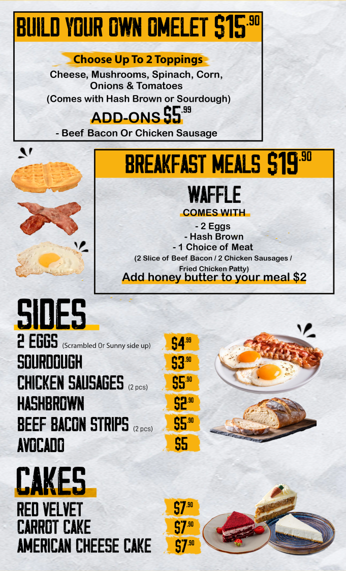 Menu, Nash & Smashed