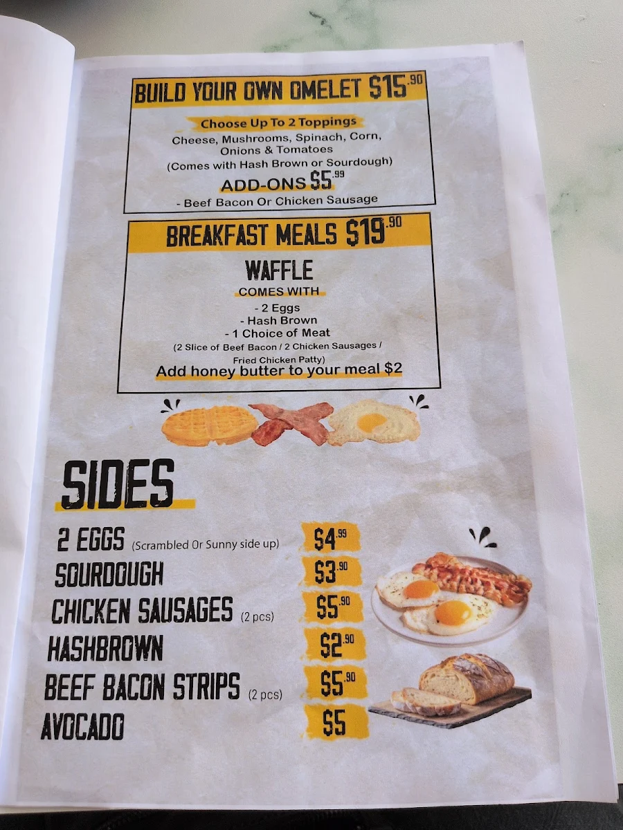Menu, Nash & Smashed