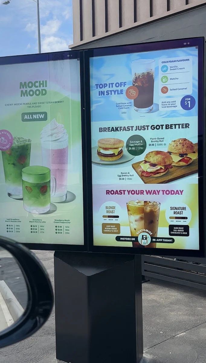Menu, Starbucks Epping