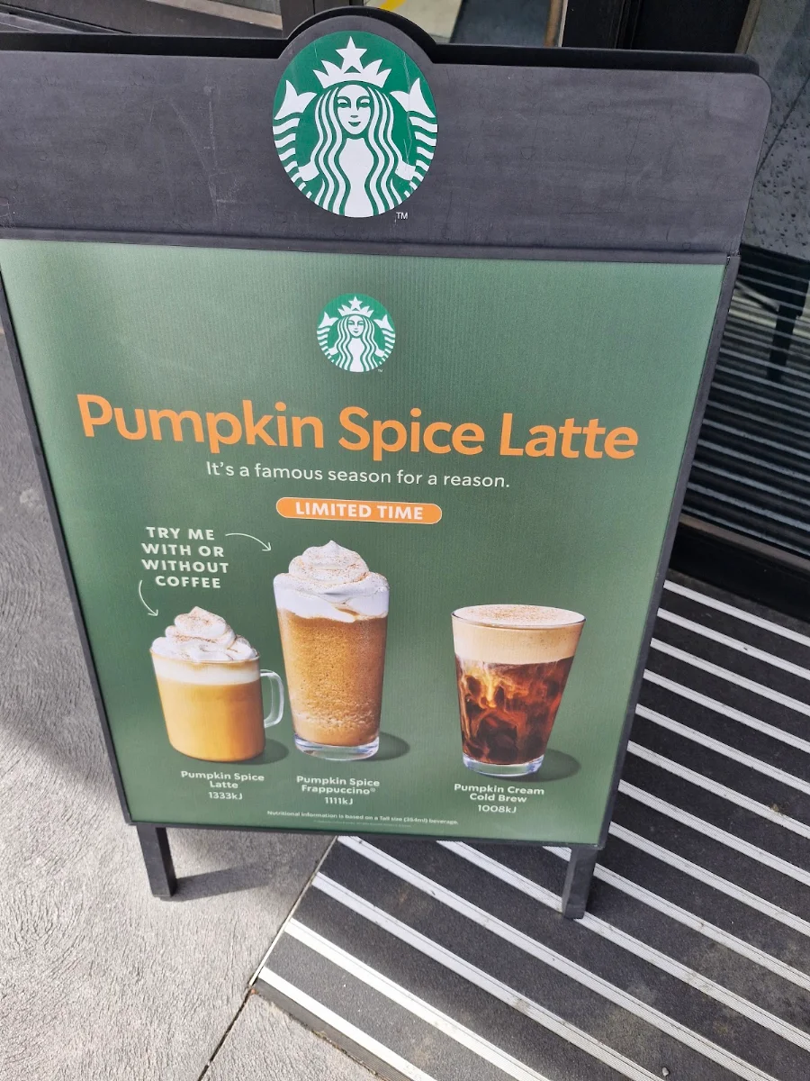 Menu, Starbucks Epping