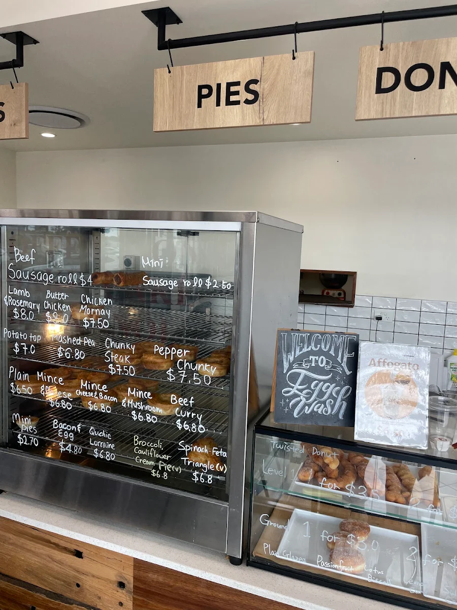 Menu, Egg wash bake shop