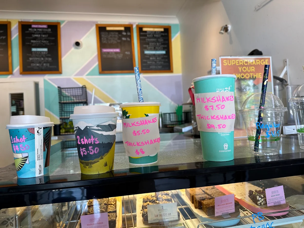 Menu, Bernie’s Gelato
