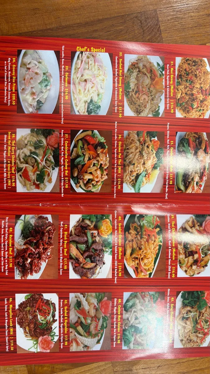 Menu, GoodAsian Morayfield