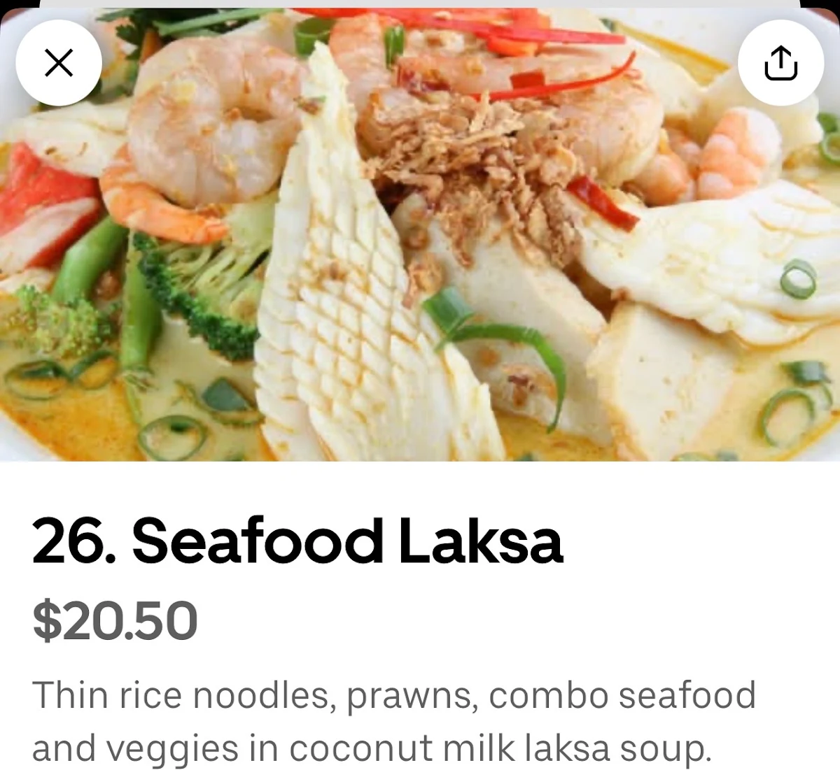 Menu, GoodAsian Morayfield