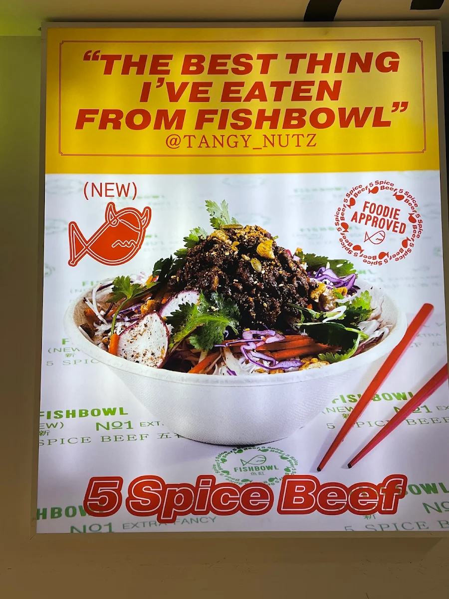 Menu, FISHBOWL - Bondi