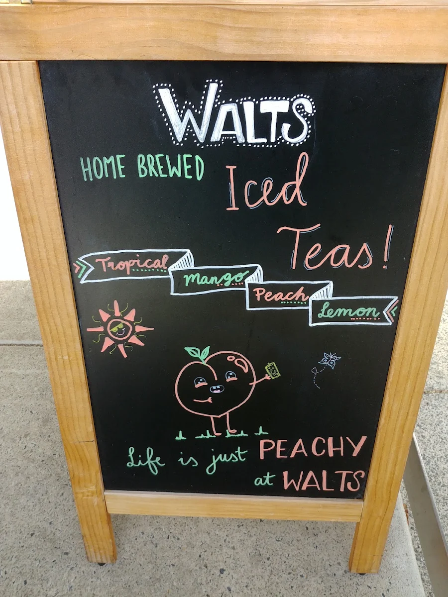 Menu, Walts Coffee